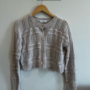 Dusty Pink Knit Cardigan